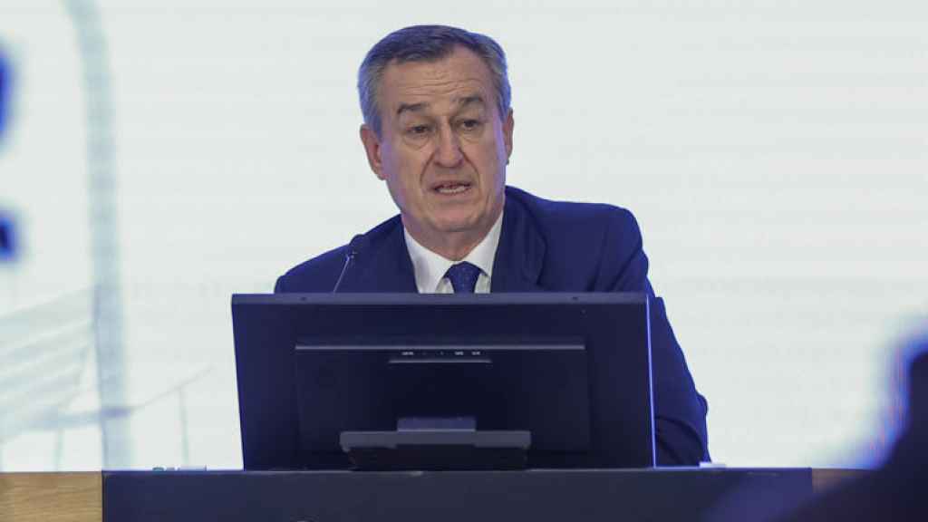 César González-Bueno, consejero delegado de Sabadell, durante la rueda de prensa de presentación de los resultados del ejercicio 2023.