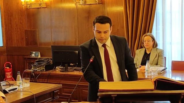 Eloy Tomé tomando posesión como diputado por Zamora Sí