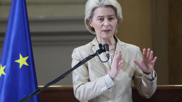 La presidenta de la Comisión Europea, Ursula von der Leyen