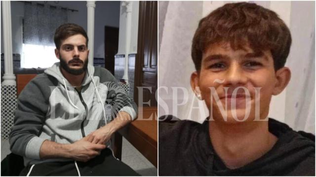 Francisco Javier Medina, uno de los supervivientes del naufragio en el Mar Menor, junto a una imagen del difunto Ivailo Petrov.