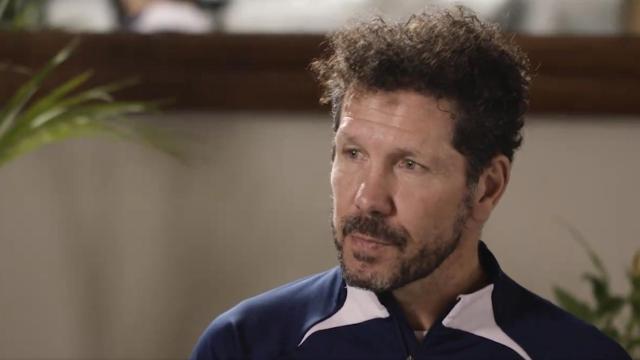 Simeone, durante la entrevista para ESPN