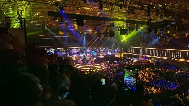 La vista de la 'green room' del Benidorm Fest en la final de este sábado.