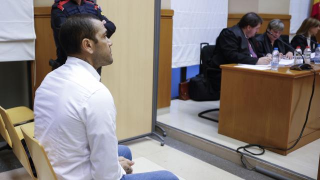 Dani Alves, en el juicio en la Audiencia Provincial de Barcelona por agresión sexual