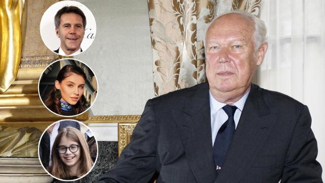 Fotomontaje de la familia de Víctor Manuel de Saboya.