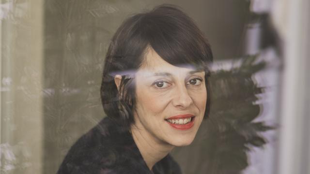 Estibaliz Urresola  en el Room Mate Macarena  de Gran Vía. Foto: Javier Carbajal