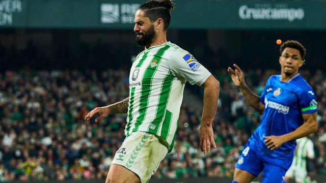 Isco, en el momento en el que sintió las molestias en el isquiotibial