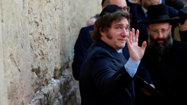 Milei visita este martes el Muro de las Lamentaciones, el lugar de oración más sagrado del judaísmo.