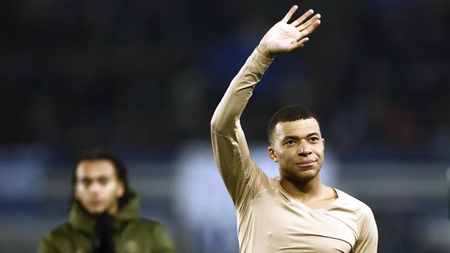 Kylian Mbappé, tras la disputa de un partido con el PSG