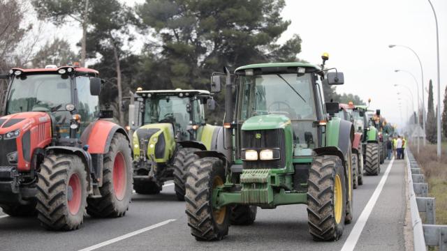 Protestas de los agricultores en Toledo. Foto: Javier Longobardo