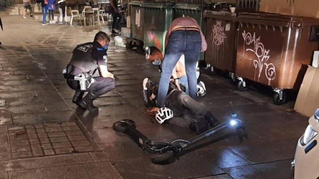 Un accidente de patinete eléctrico en Pontevedra.