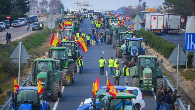 Protesta de agricultores en Écija.