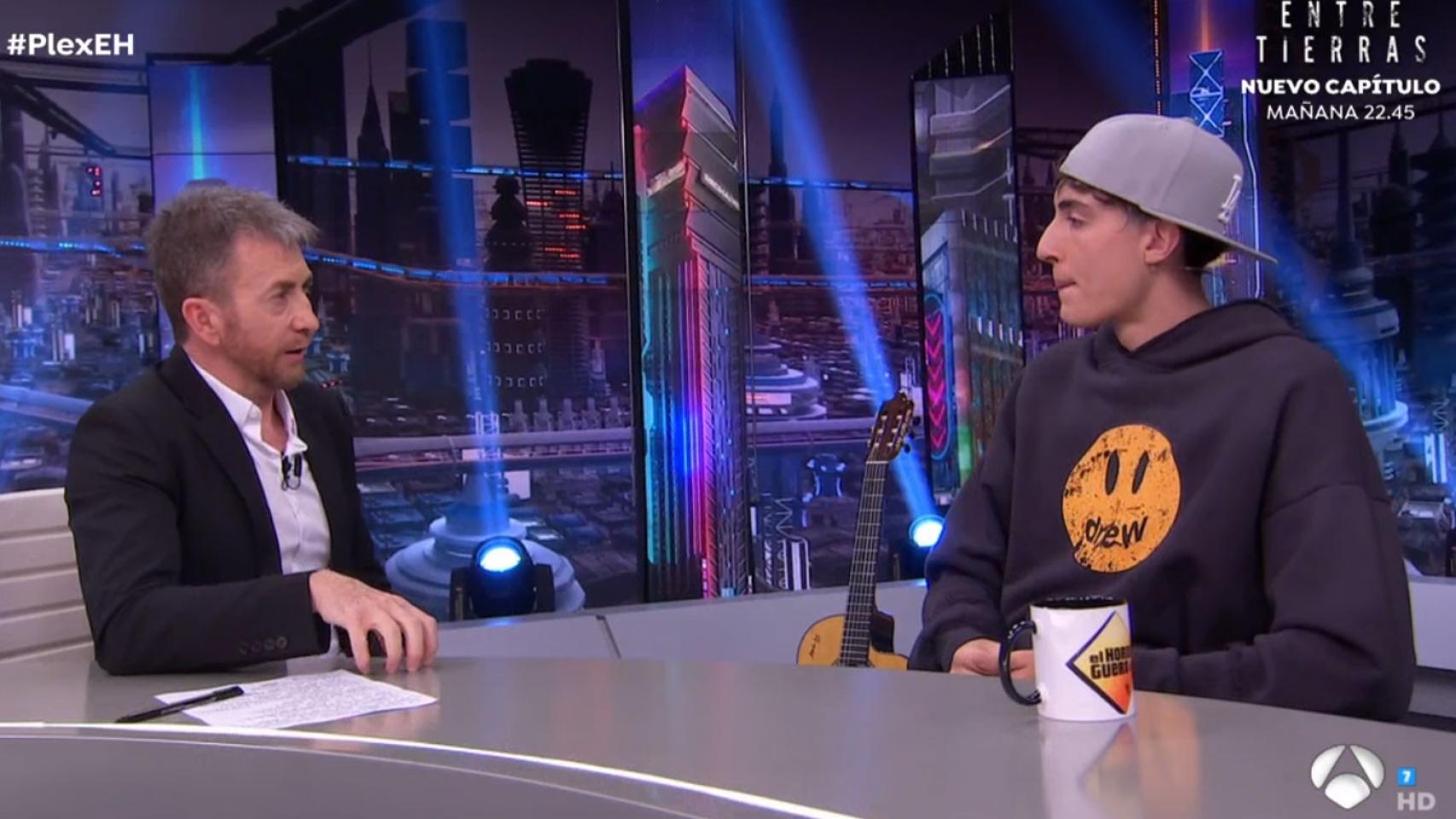 Pablo Motos y Yo Soy Plex en ‘El Hormiguero’.