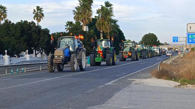 Tractorada en la Vega Baja alicantina, sin corte de carreteras.
