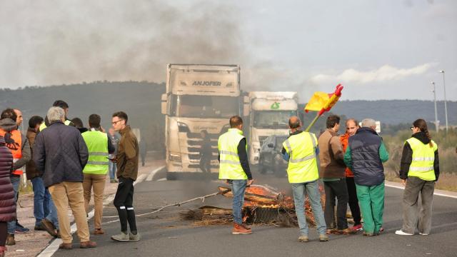 Corte en la A-62 en Ciudad Rodrigo