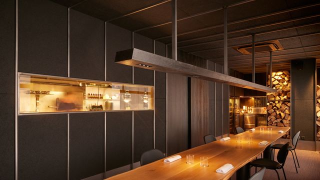 El interior del restaurante.