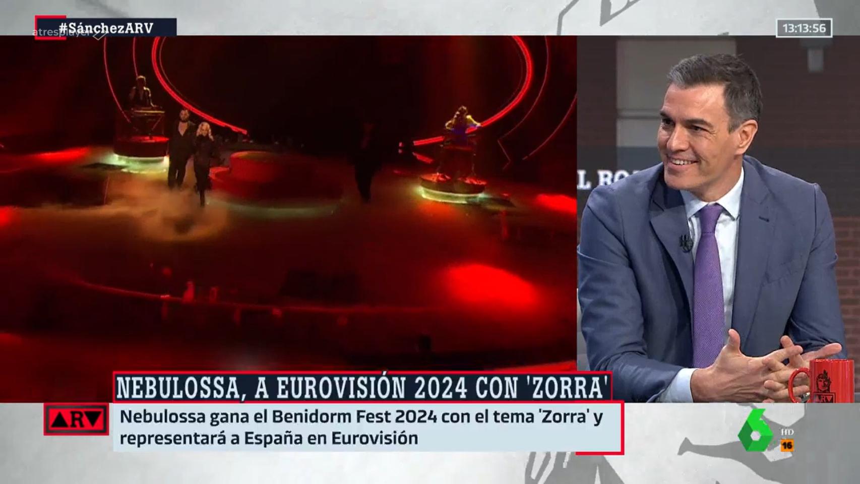 Pedro Sánchez en 'Al Rojo Vivo'.