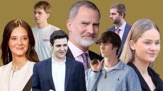 Fotomontaje de los seis sobrinos del Felipe VI.