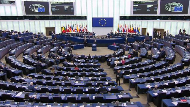 Imagen de una sesión plenaria del Parlamento Europeo.
