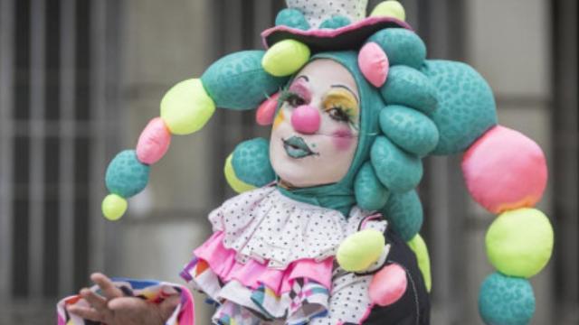 Arlequín en el Carnaval.