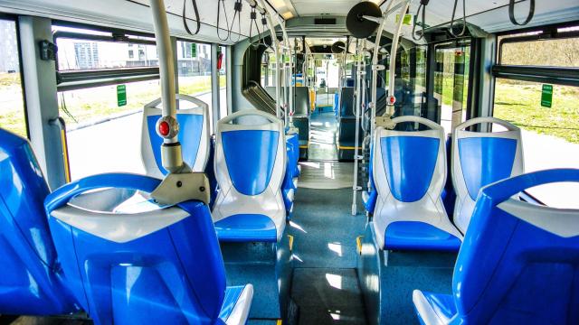 El interior de un autobús, en una imagen de archivo.