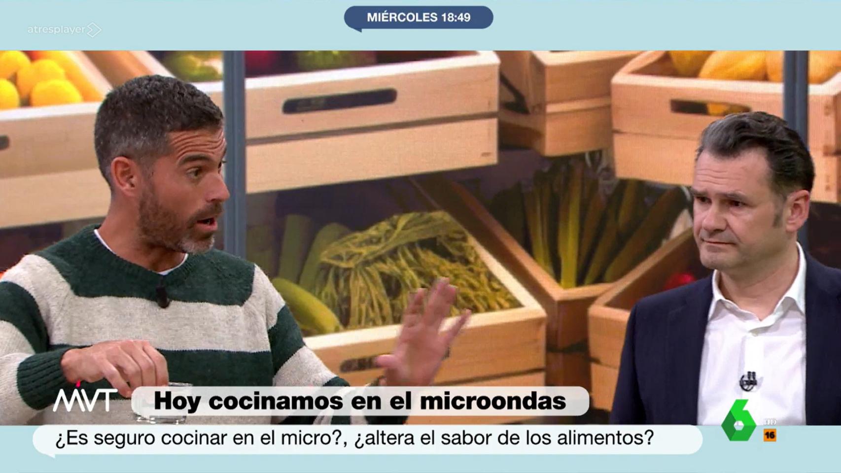 Pablo Ojeda e Iñaki López en 'Más Vale Tarde'.