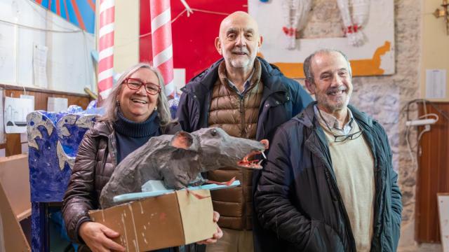 Lola Vázquez, Benito Páramo y Luis Balairón. Foto: Javier Longobardo