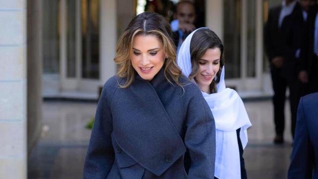 La Reina y su nuera, Rajwa de Jordania.