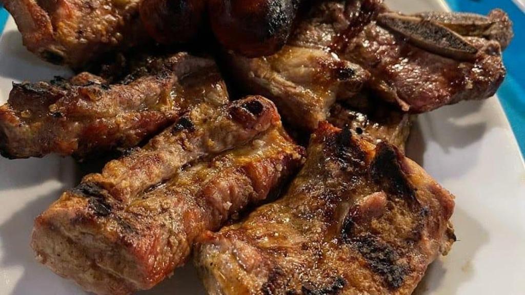 Plato de churrasco.