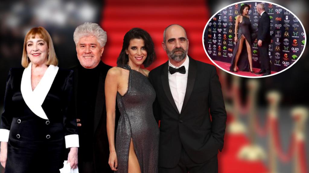 Carmen Maura, Pedro Almodóvar, María Luisa Mayol y Luis Tosar en un fotomontaje de El Español.