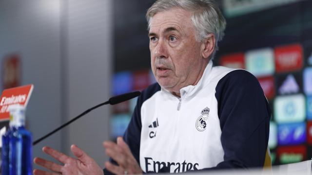Carlo Ancelotti, durante una rueda de prensa.