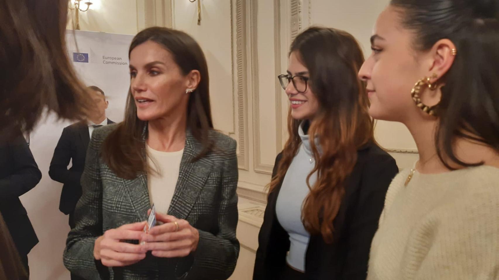 La emoción manchega de Vania y su charla con la reina Letizia