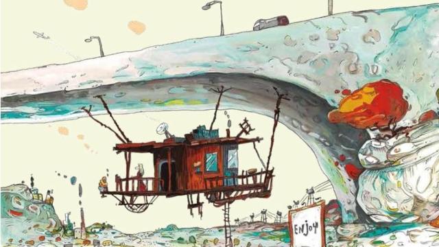 Ilustración de la cubierta de 'Neocaos', el nuevo cómic-ensayo del historietista Pere Joan.