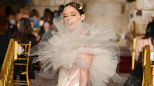 Coco Rocha, en el desfile de Christian Siriano.