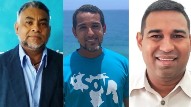 De izquierda a derecha: Luis Camacaro, Juan Freies y Guillermo López, los tres opositores en paradero desconocido.