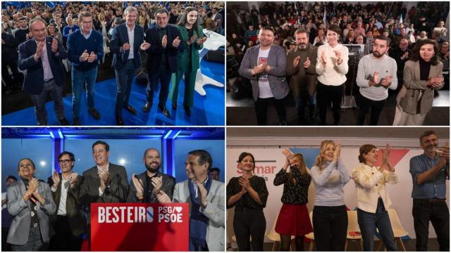 Elecciones 18-F en Galicia: Así ha sido la campaña electoral este viernes 9 de febrero