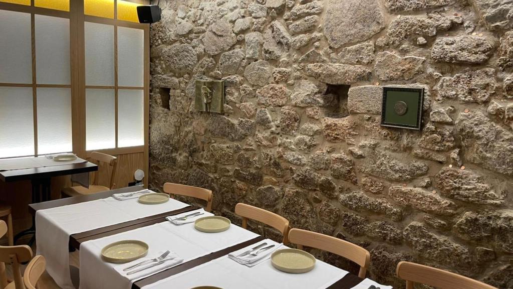 Interior de A Taberna de Cunqueiro.