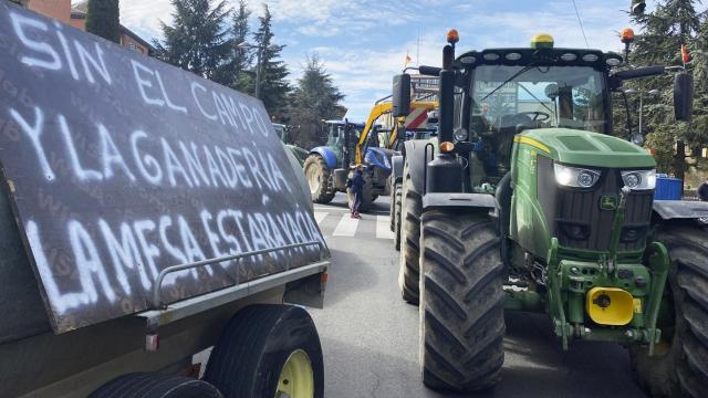 Tractorada en la provincia de Ávila