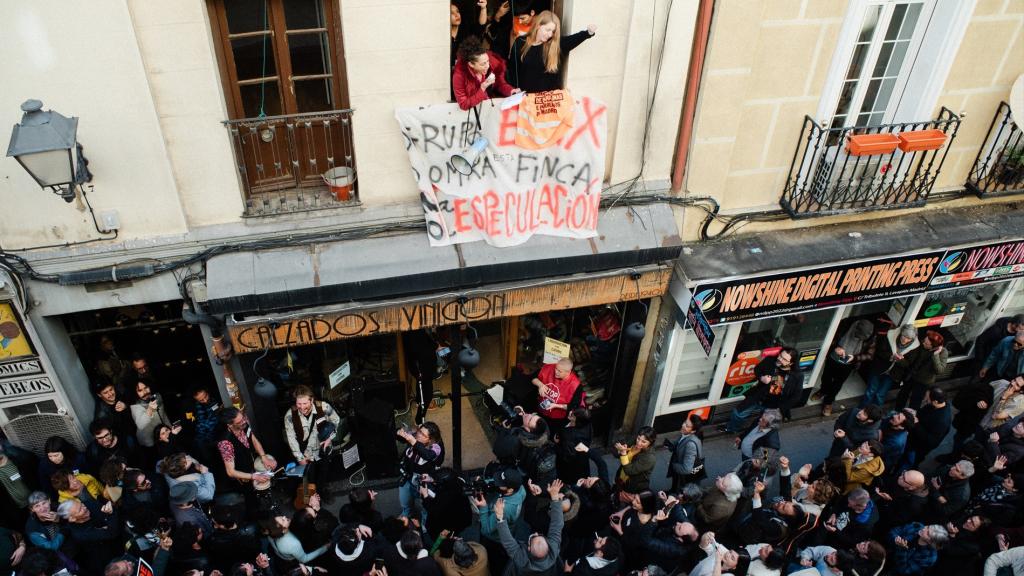 Lavapiés se llena de protestas.
