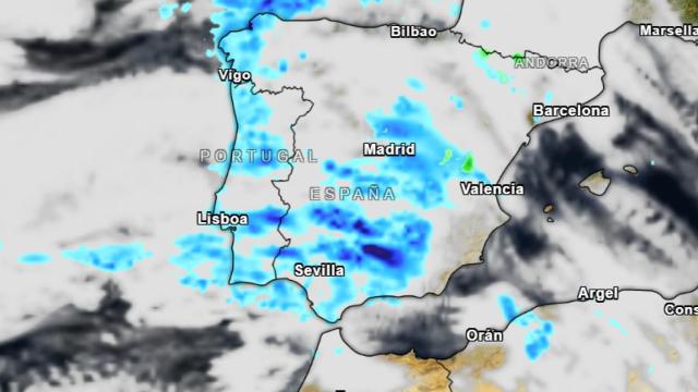 Mapa radar de precipitaciones en España