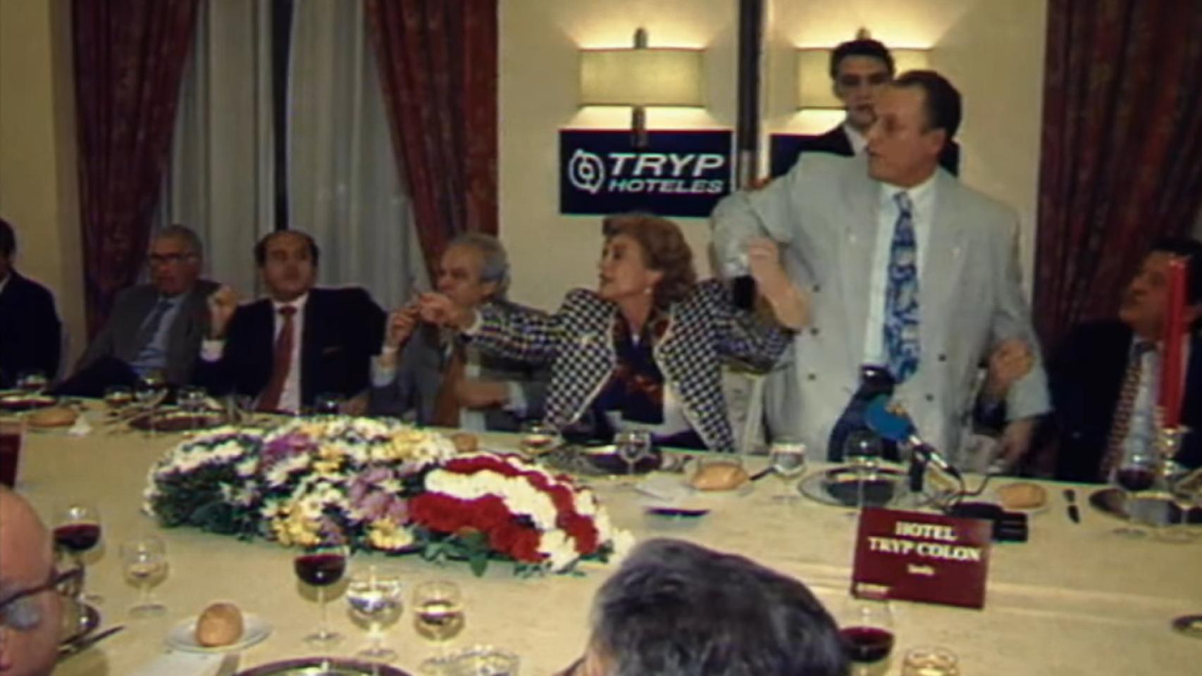 Momento de la discusión de Lopera y Cuervas en 1995.