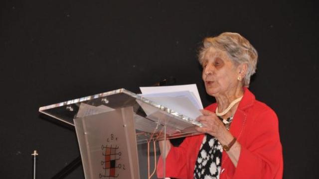 La abogada Carmen Conde en 2013. Fotografía: IES Juanelo Turriano.