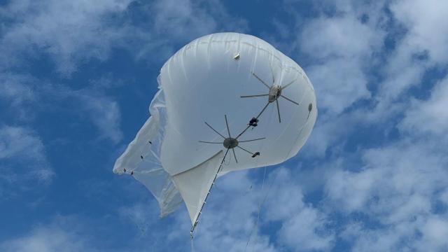 Un globo espía utilizado en Ucrania