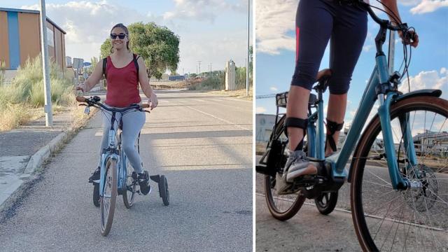 Soraya y su bici adaptada