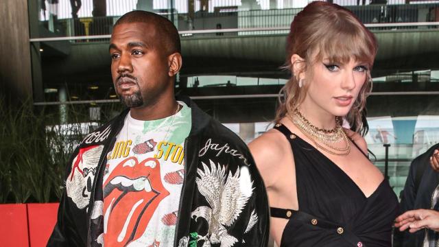 Kanye West y Taylor Swift en un fotomontaje.