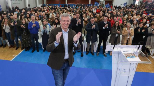 Alfonso Rueda, presidente de la Xunta, durante un acto en Galicia.