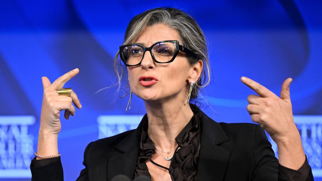 Francesca Albanese en el Club Nacional de Prensa en Canberra (Australia) el 14 de noviembre de 2023.