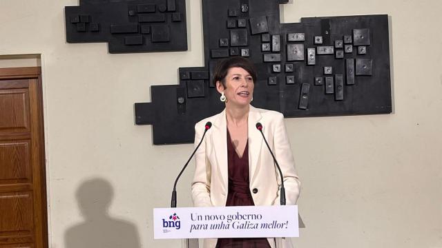 Ana Pontón este lunes.