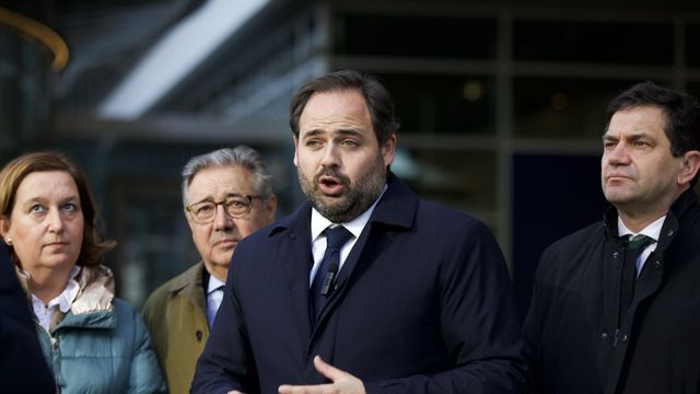 Paco Núñez y otros dirigentes del PP este martes en Bruselas