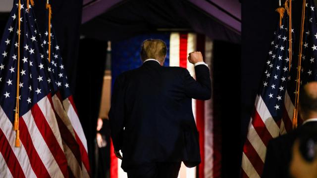 Donald Trump durante un acto de campaña en Carolina del Sur.