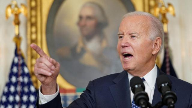 El presidente de EEUU, Joe Biden, durante una rueda de prensa en la Casa Blanca.